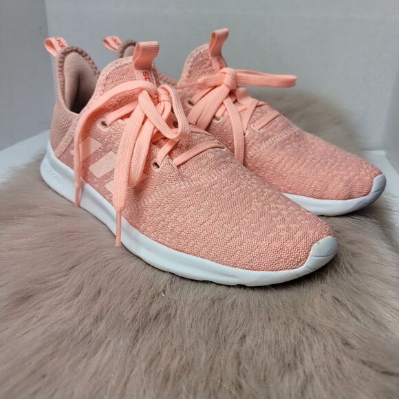 Adidas 💯 Cloudfoam Peri Pink Sneakers Shoes Size 7 - Picture 1 of 10